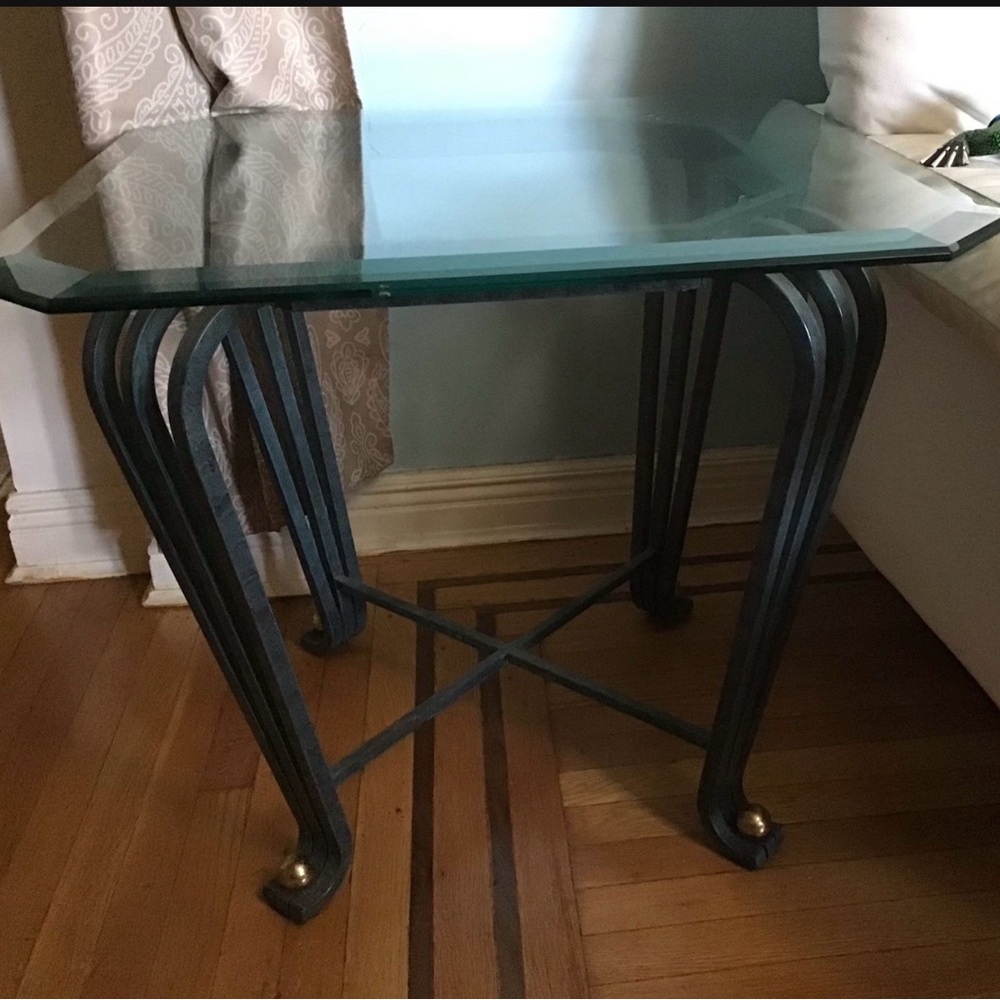 Huffman Koos Glass Side Table